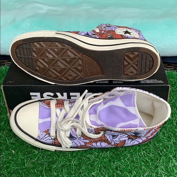 CONVERSE CTAS HI EGRET/ORANGE/LIGHT BLUE WMNS - Picture 4 of 16